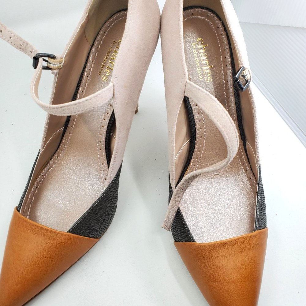 New Charles -Color Block Maryjane Stiletto Pumps
